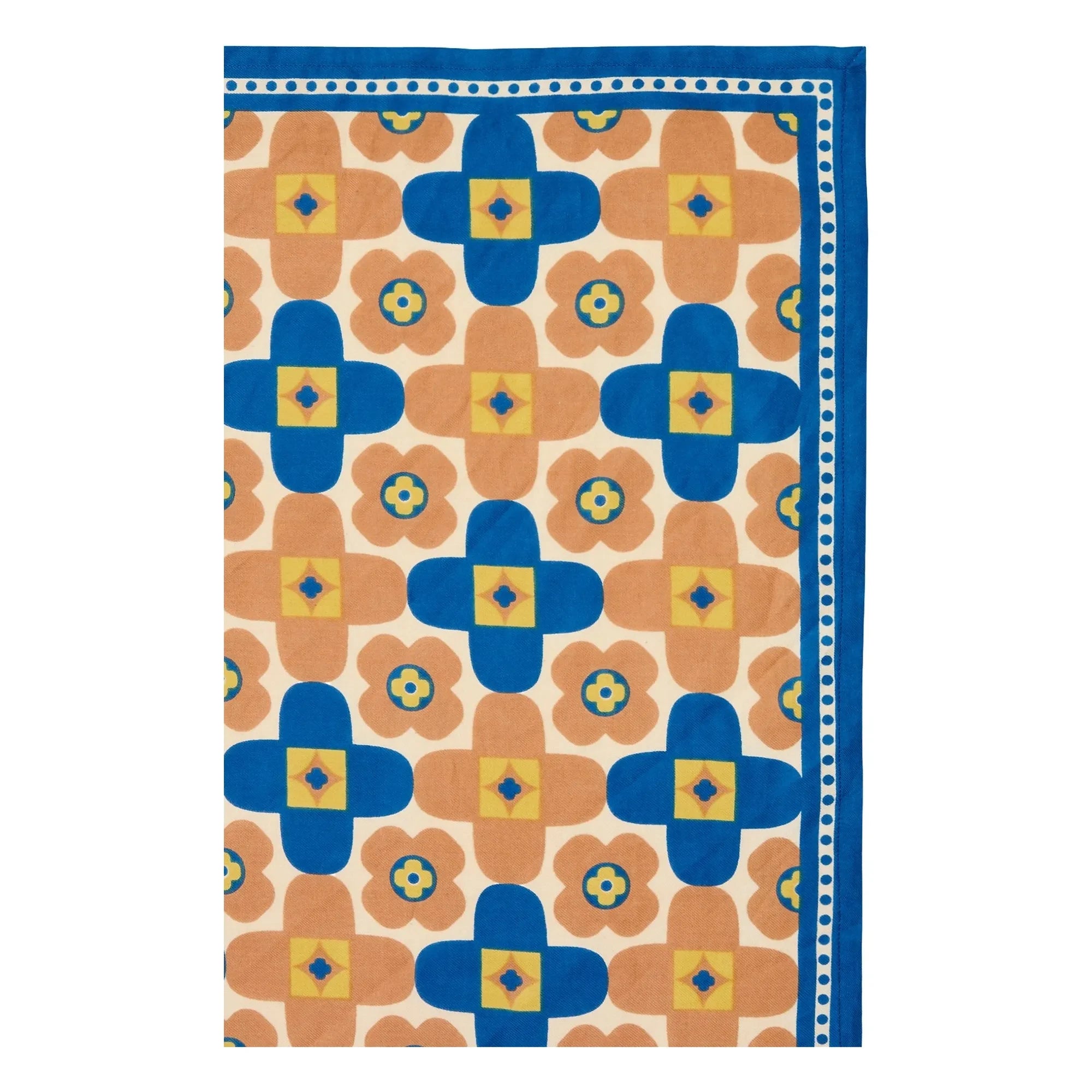 Apaches - Large Scarf Latika Flowers | Blue