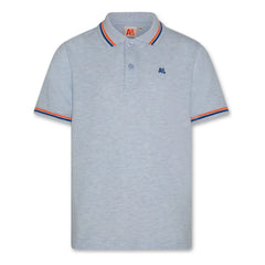 AO76 – Carter Polo-Shirt aus recycelter Baumwolle | Hellblau