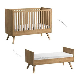 VOX - Vintage Adjustable Bed - 70 x 140 cm | Oak