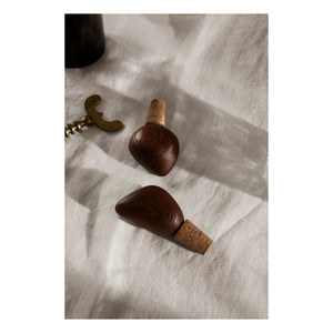 Ferm Living - Cairn Şişe Tıpaları - 2'li Set | Kahverengi