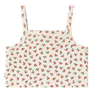 Tinycottons - Embossed Top Roses Organic Cotton | White