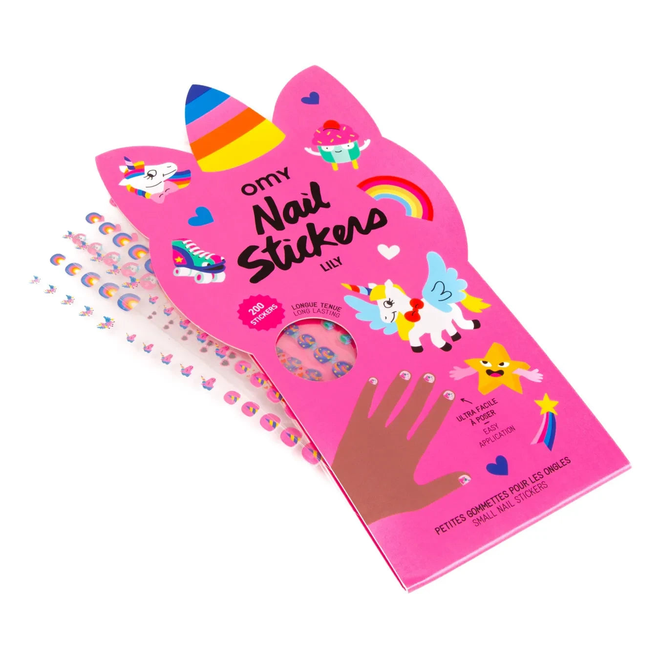 Omy - Nagelsticker - Lilie | Rosa