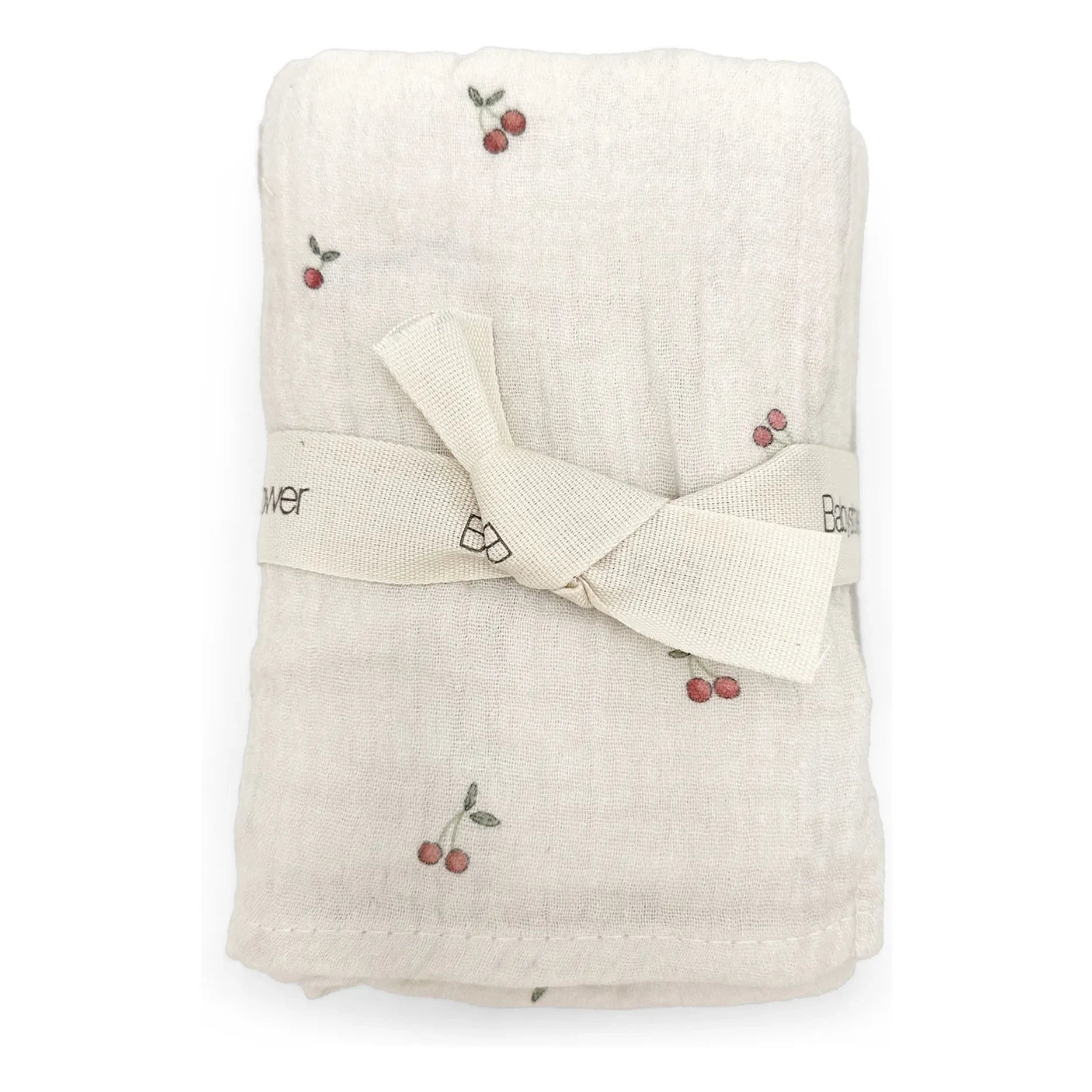 Babyshower - Cherries Nappies - 3’lü Set | Ecru
