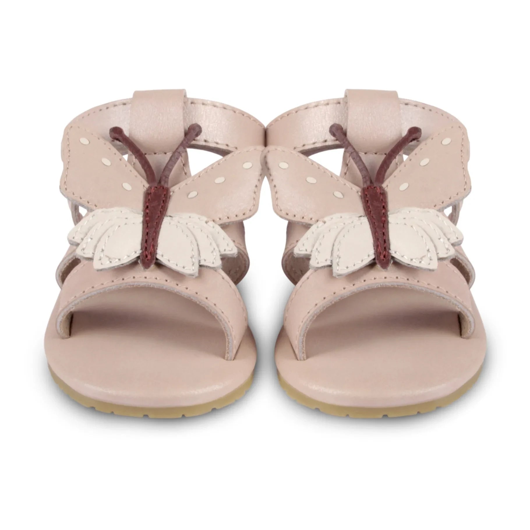 Donsje - Tuti Sky Schmetterling Ledersandalen | Hellrosa