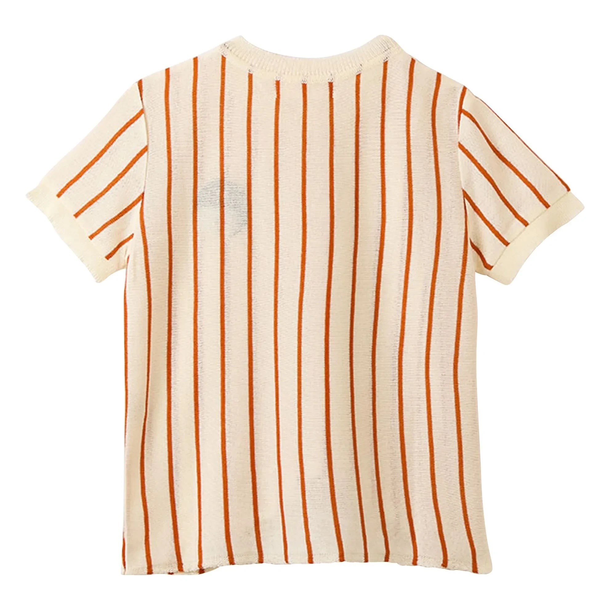 Fabula - Striped Yin Yang T-Shirt | Off-White