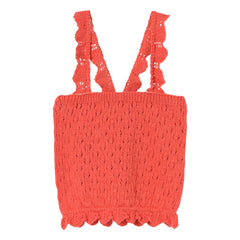 Cozmo - Lily Pointelle atlet üst Recycled fibers | Kırmızı