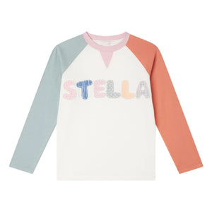 Stella McCartney Kids – T-Shirt mit Farbblock-Design | Elfenbein
