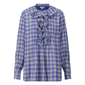 Laurence Bras - Annie Baumwollbluse | Blau