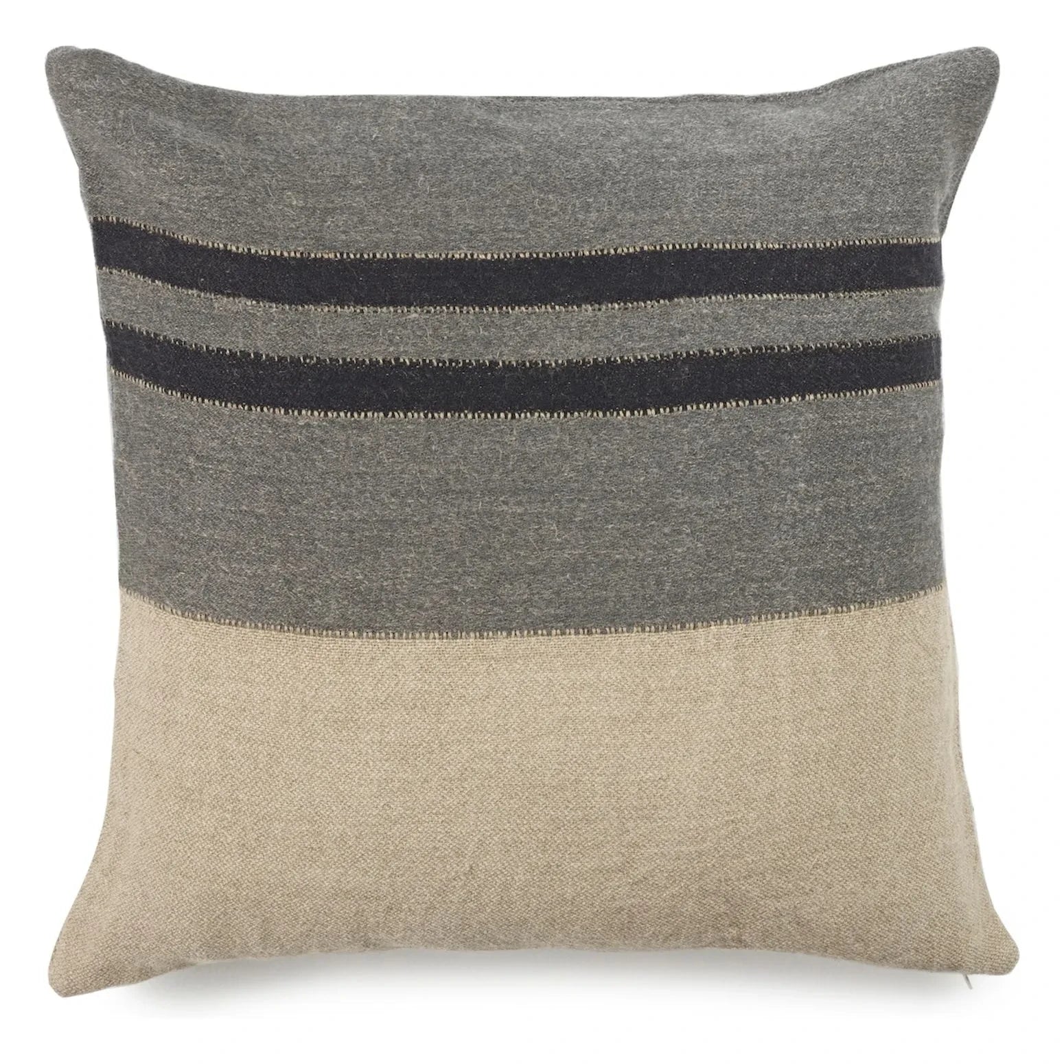 Libeco - Linen Pillowcase Black House Stripe | Carbon