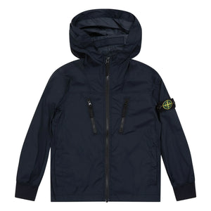 Stone Island - Logo Kapüşonlu Ceket | Lacivert