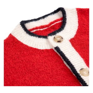 Bobo Choses – Jacquard-Wollweste | Rot