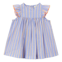Arsène et Les Pipelettes - Striped Organic Cotton Dress | Lavender