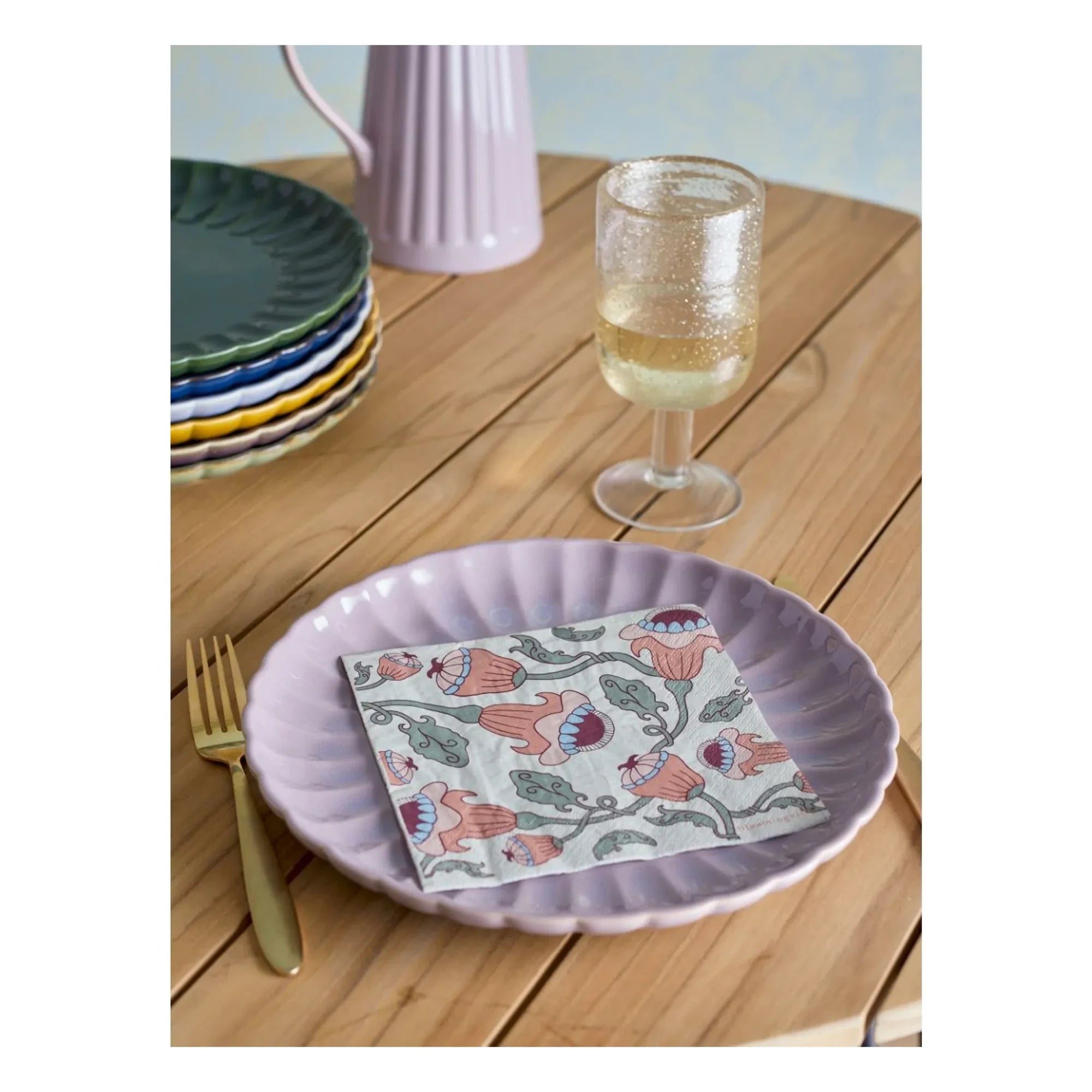 Bloomingville - Fazila Servietten - 20er Set | Rosa