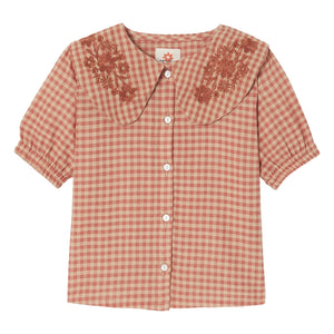 Apaches - Bluse mit Kragen Binou Claudine | Orange