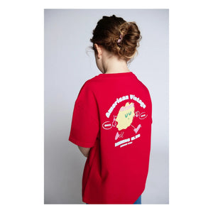 American Vintage - Fizvalley Running Club T-Shirt | Pomegranate