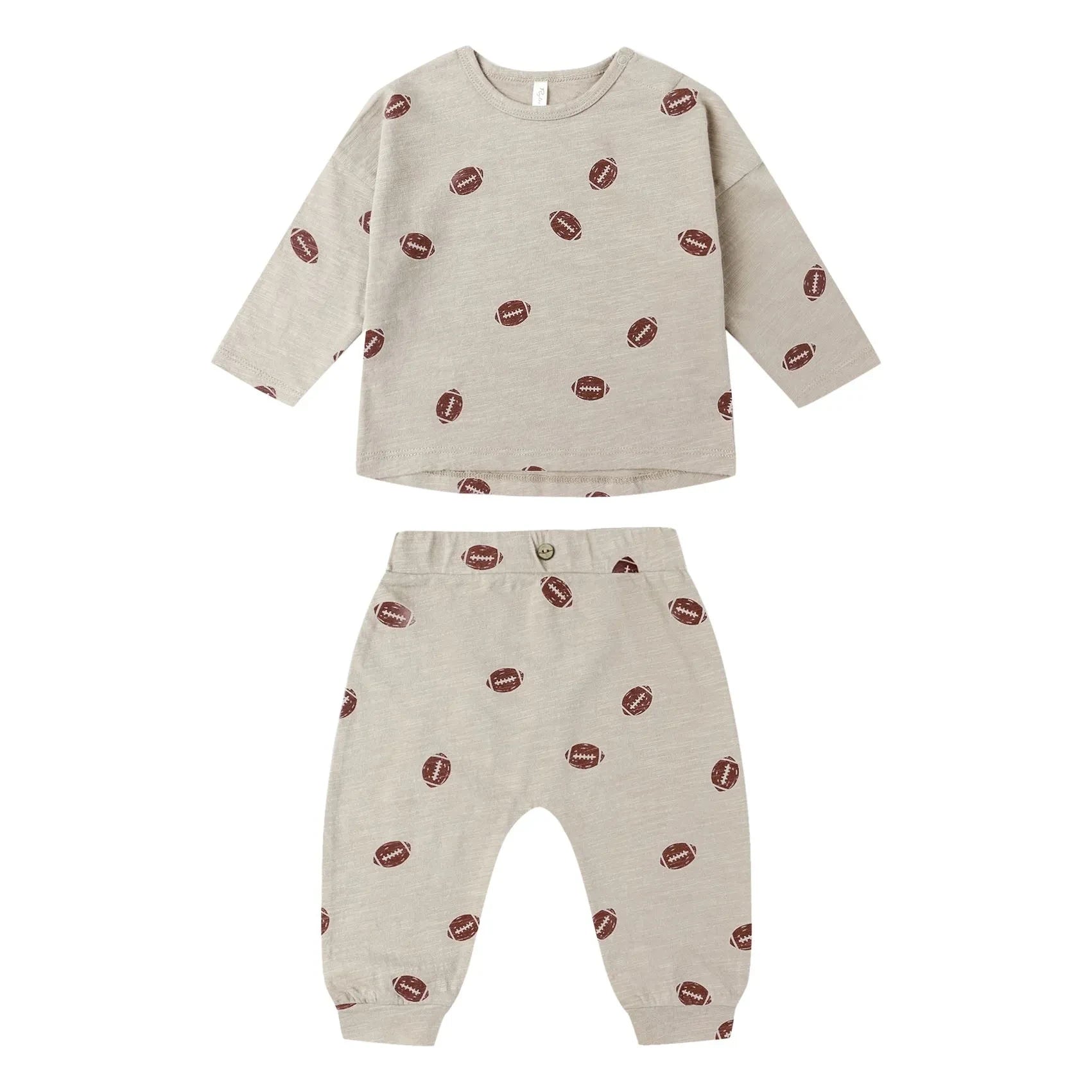 Rylee + Cru - Fußball-T-Shirt- und Hosen-Set | Stone