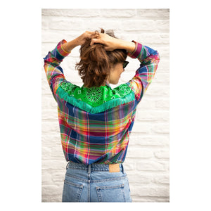 Paolina - Rihanna Ranch Blouse | Navy Blue