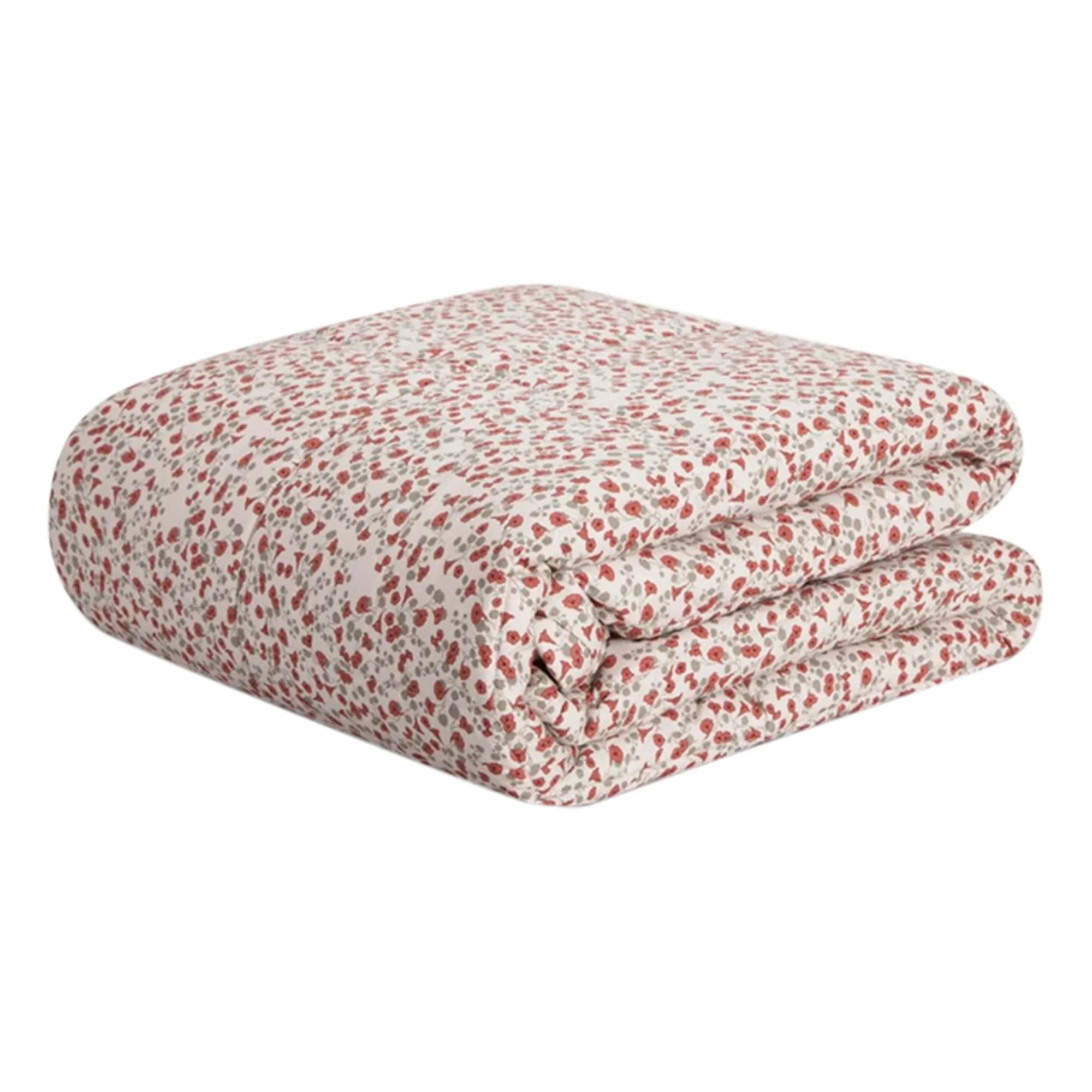 garbo&friends - Royal Cress Cotton Percale Quilted Blanket | Red