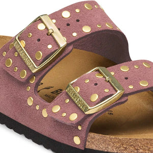 BIRKENSTOCK - Arizona Rivets Süet Sandaletler | Kiremit kırmızısı