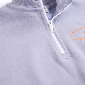 Bobo Choses - B.C. Organik Pamuklu Fermuarlı Sweatshirt | Lavanta