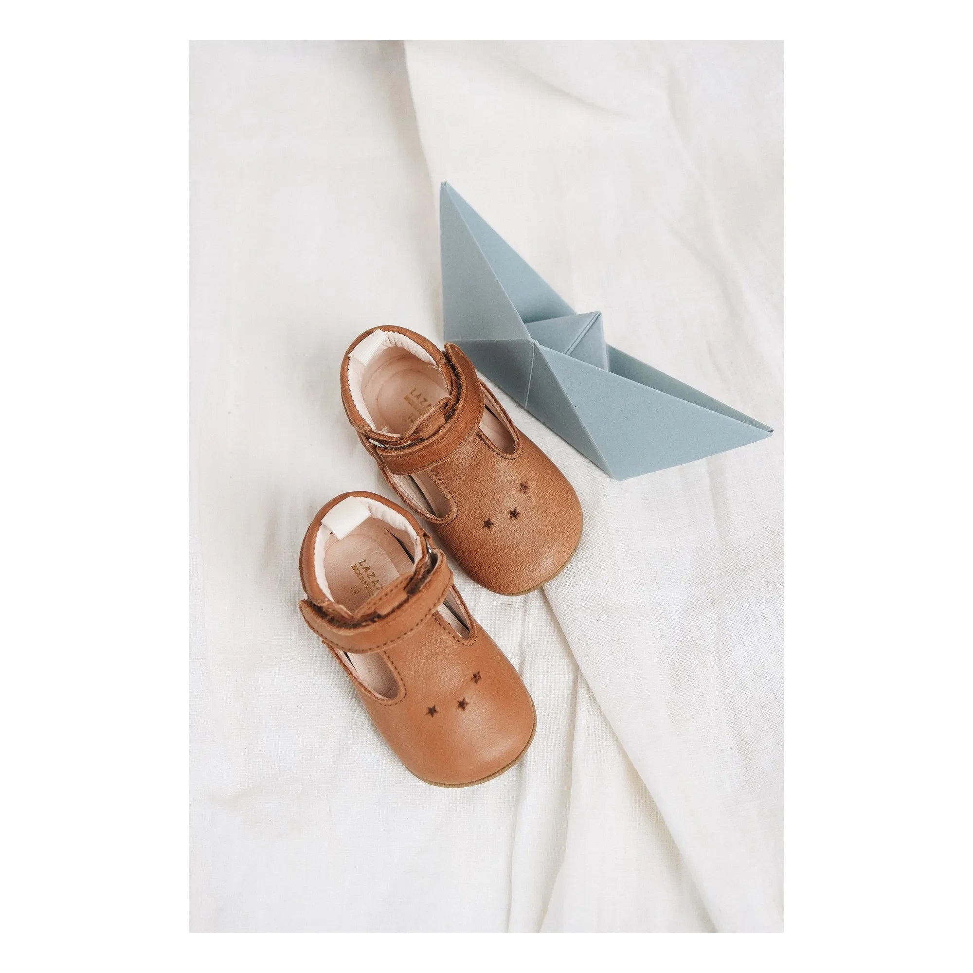 Lazare - Striped Slippers César Etoiles | Camel Hair