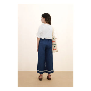 Tinycottons - T-shirt Swans Losanges Organik pamuk | Beyaz
