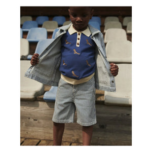 Copenhagen Colors - Organic Cotton Gingham Bermuda Shorts | Blue
