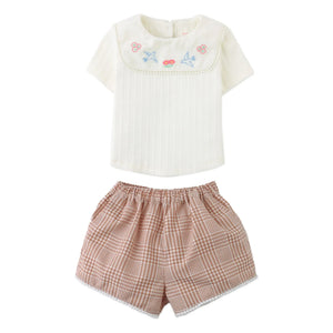 Gingersnaps - Jurin Oberteil und Shorts Set | Ecru