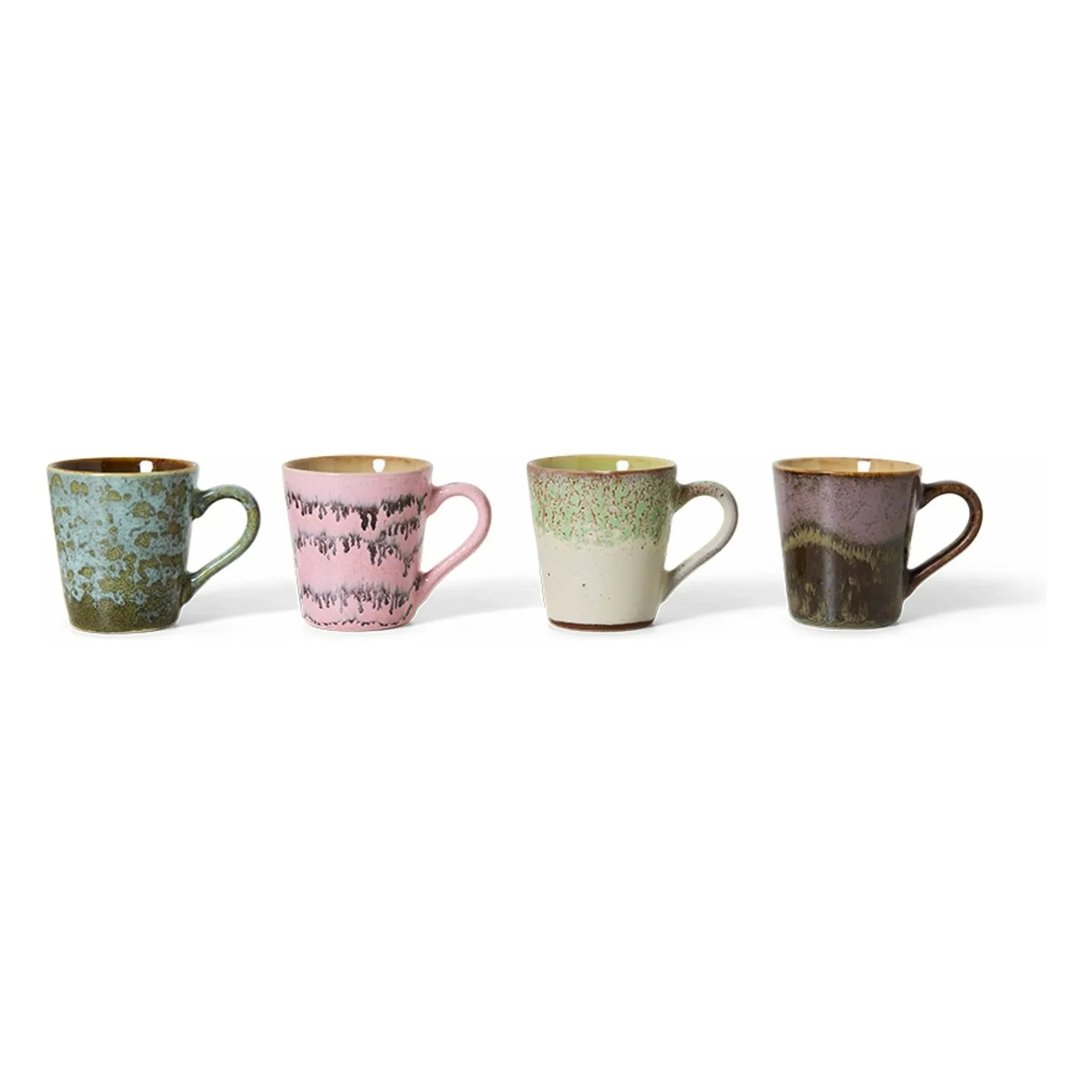 HKliving - Brustalism Espressotassen - 4er Set