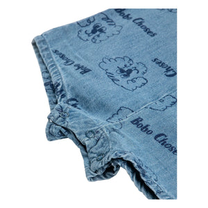 Bobo Choses - Organik Pamuklu Combishort Dogs | Mavi