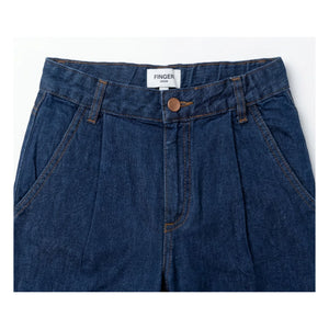 Finger in the nose - Bermuda şort Denim Tate | Koyu Mavi