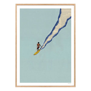 Ciel Glue - Santa Cruz Poster | Hellblau
