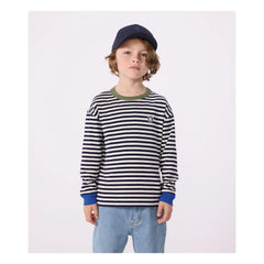 Petit Bateau – Gestreiftes T-Shirt | Blau