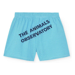 The Animals Observatory - Çizgili Gavial Şort | Mavi