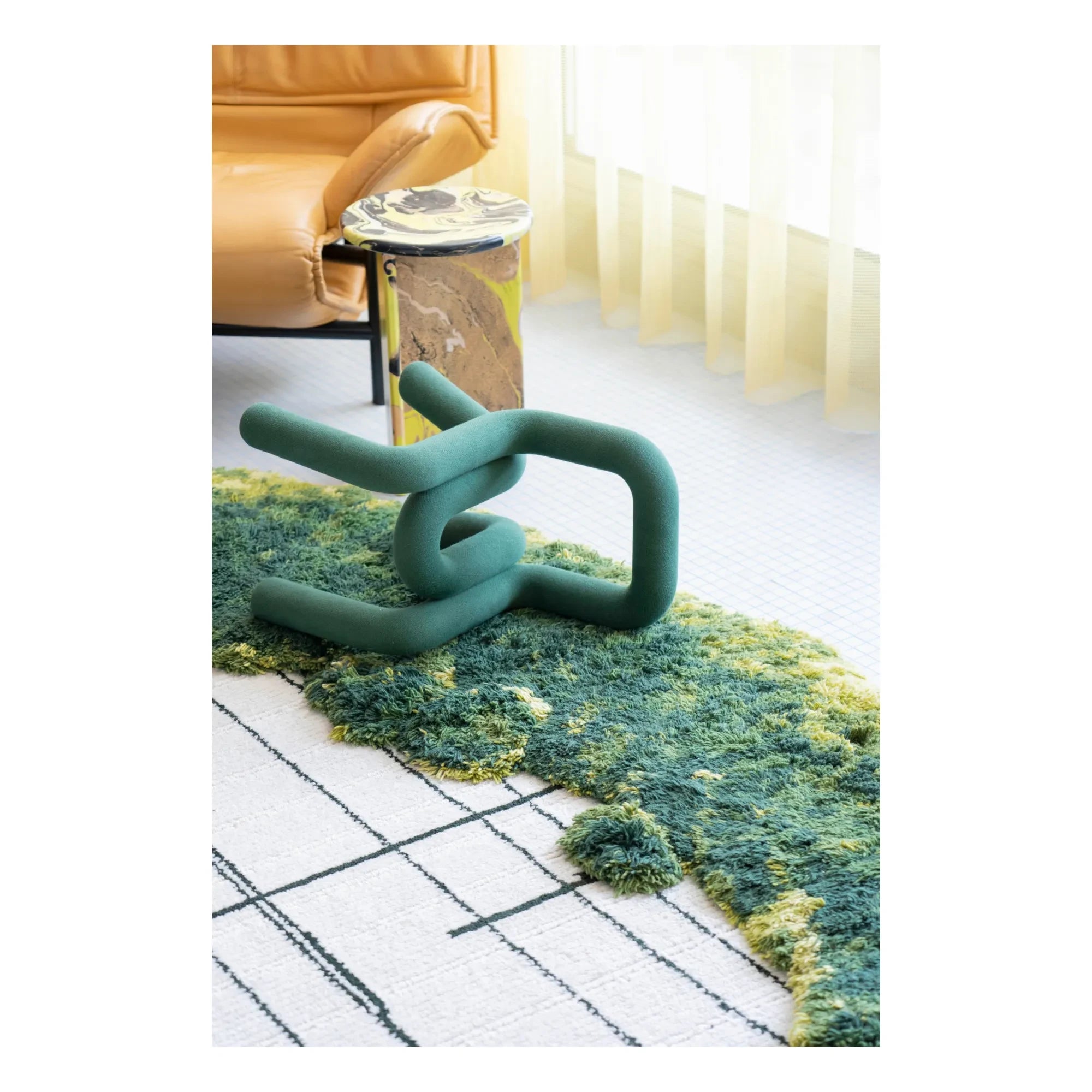 Moustache - Mini Bold Stuhl | Waldgrün