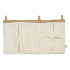 Cam Cam - Striped Baby Bed Pocket | Camel