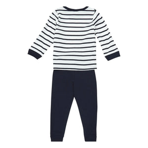 Petit Bateau - Trexo Çizgili Pijama Takımı | Lacivert