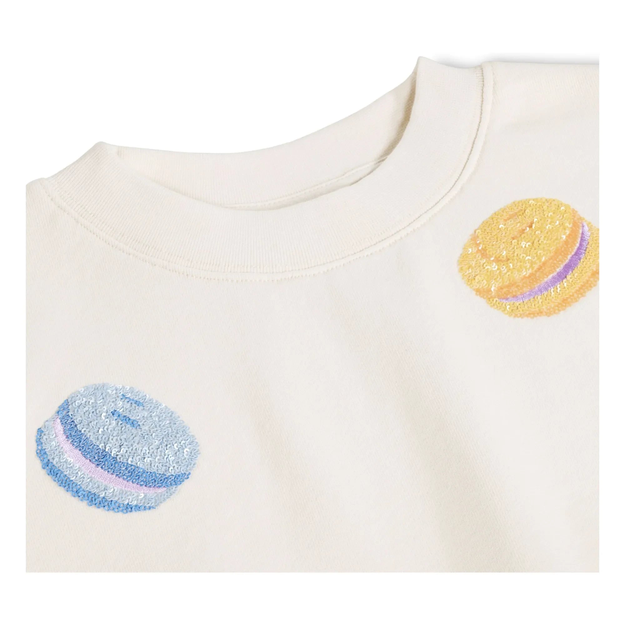 Molo - Sweatshirt Marge Macarons Bio-Baumwolle | Weiß