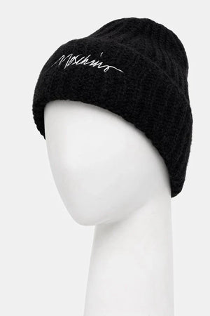 Moschino yünlü kumaştan kadın beanie şapka