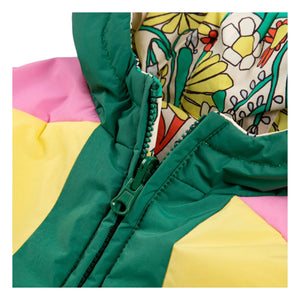 Bobo Choses - Wende-Babyjacke aus recycelter Faser mit Farbblockmuster | Gelb