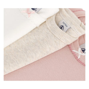 Petit Bateau - 3'lü Body Seti | Pembe