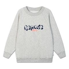 Repose AMS - Organik pamuk logolu sweatshirt | Gri melanj