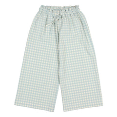 Búho - Vichy Seersucker Pantolon | Aqua