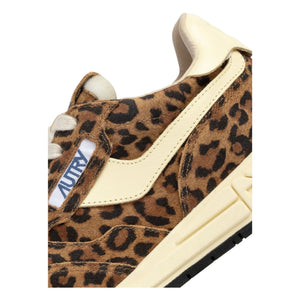 Autry - Reelwind Leopard Suede Sneakers | Brown