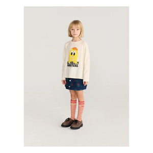Bobo Choses - Lemon T-Shirt All About Monsters aus Bio-Baumwolle | Ecru