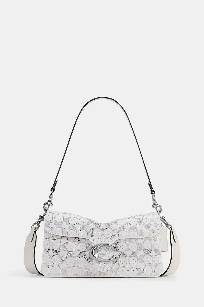 Coach denim kadın çapraz çanta Soft Crystal Denim Tabby Shoulder Bag 26