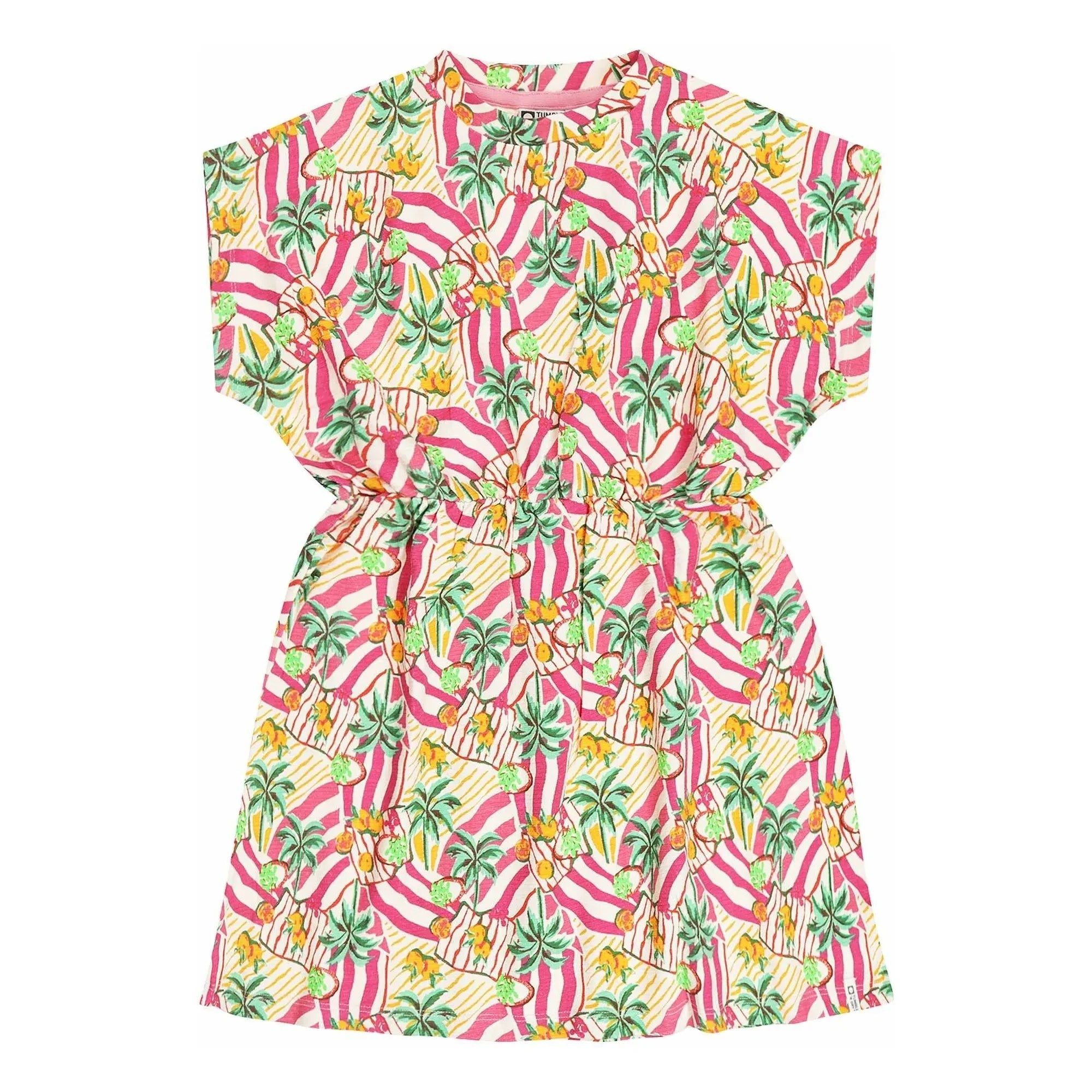 Tumble N'Dry - Marilia Palm Kleid Bio-Baumwolle | Rosa