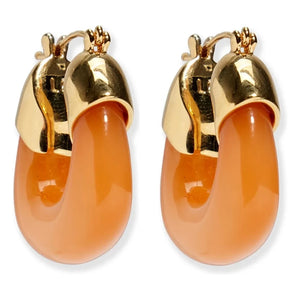 Lizzie Fortunato - Mini Organik Küpe | Tangerine