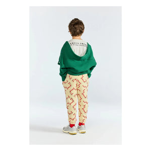 The Animals Observatory - Strickjacke aus Bio-Baumwolle mit Waschbär-Motiv | Grün