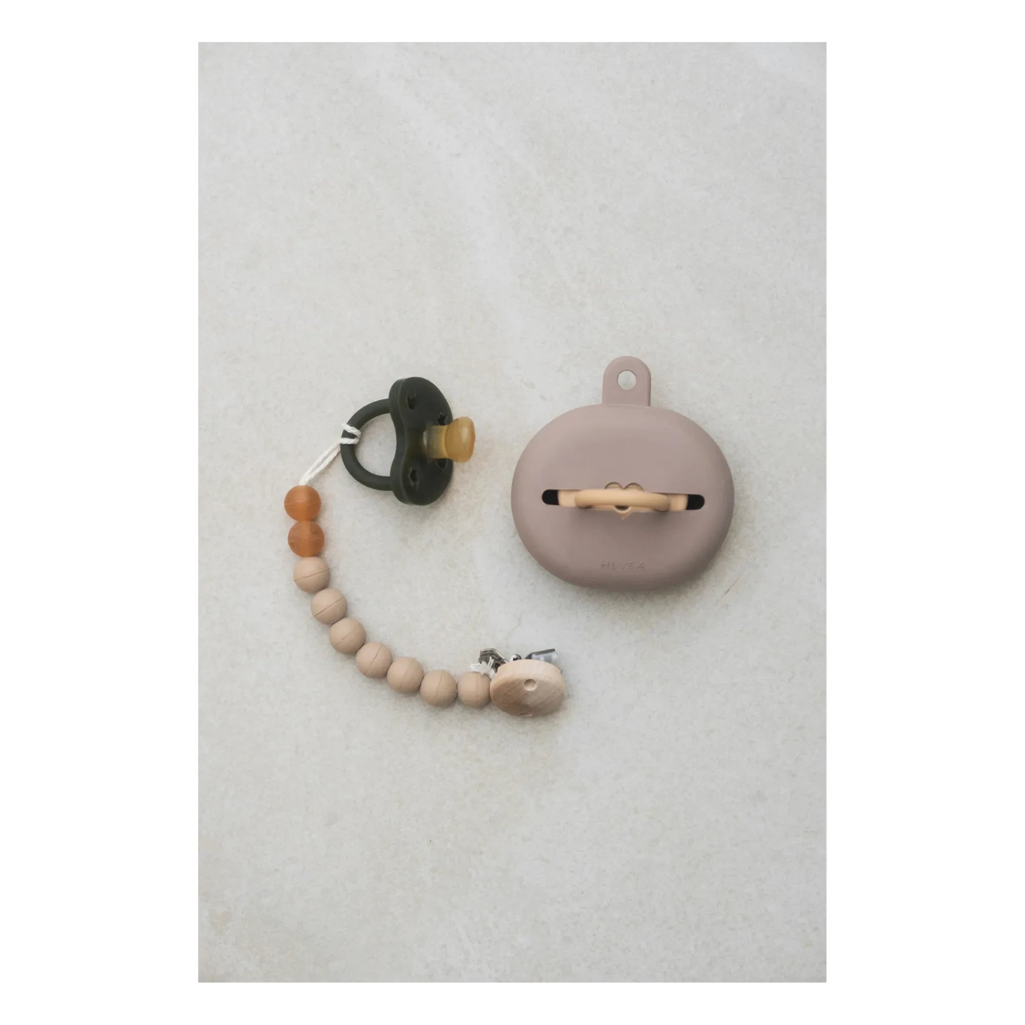 Hevea - Natural Rubber and Rubber Tree Dummy Clip | Beige